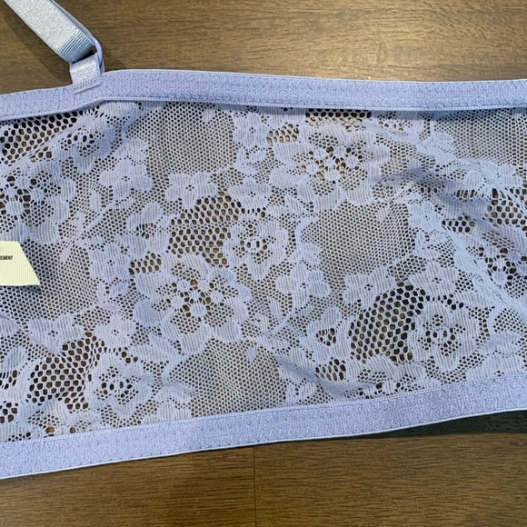 Free People Powder Blue Lingerie Lace  Bra Top - Picture 3 of 8